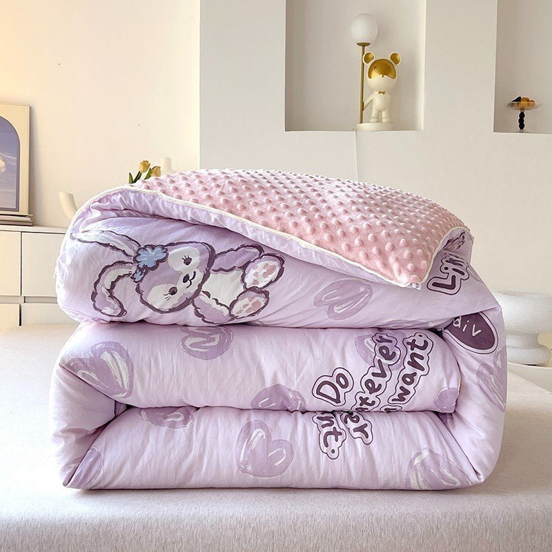 CHĂN COTTON ĐŨI SƠ ĐẬU NÀNH MÙA ĐÔNG - CHĂN MÙA ĐÔNG SIÊU ẤM KT 2MX2M3