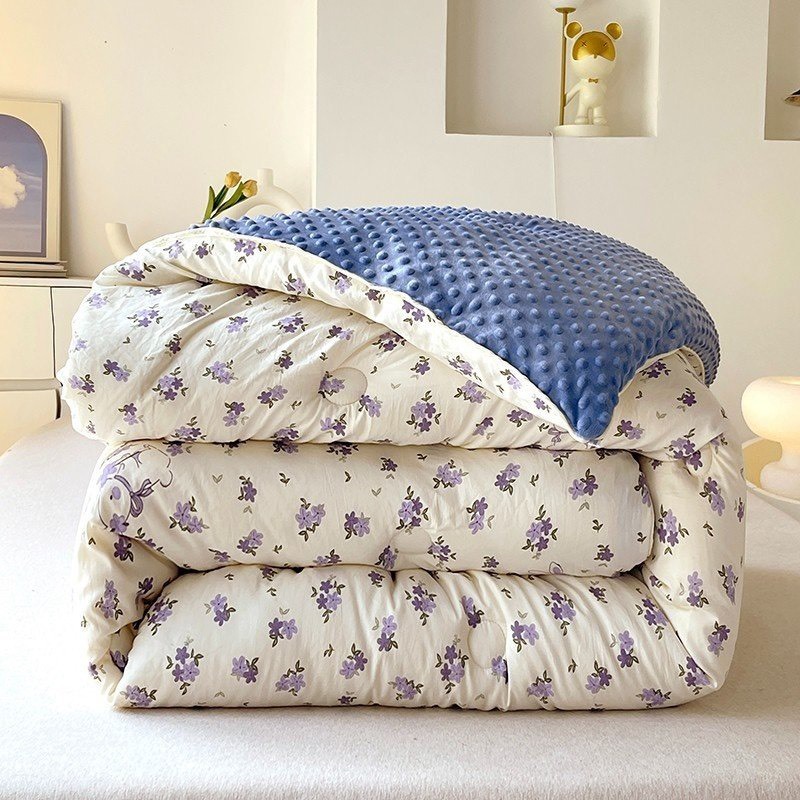 CHĂN COTTON ĐŨI SƠ ĐẬU NÀNH MÙA ĐÔNG - CHĂN MÙA ĐÔNG SIÊU ẤM KT 2MX2M3