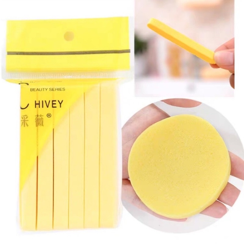 Bông Mút Nở Rửa Mặt Chivey 12 Cái