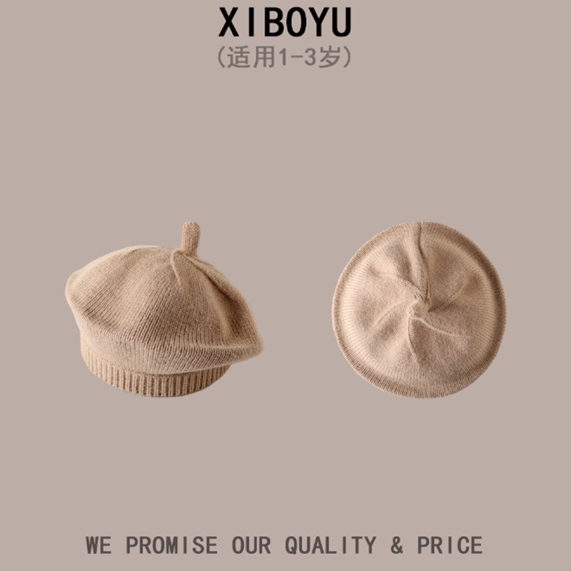 Mũ Nồi Len Mịn Phong Cách Hàn Quốc Cho Bé Từ 1-4 tuổi - Mũ Beret - Nón Bánh Tiêu Cute Cho Bé Trai Bé Gái Được Yêu Thích