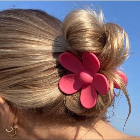 Kẹp tóc hoa hoạ tiết hoa xinh xắn màu sắc pastel dễ thương keo lỳyyy - H50