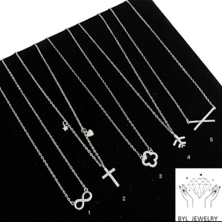 Dây chuyền nữ dây liền mặt chuẩn bạc ta các mẫu hót BYL JEWELRY