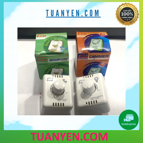 Dimmer ( đèn, quạt ) nổi và âm EVM hàng chính hãng