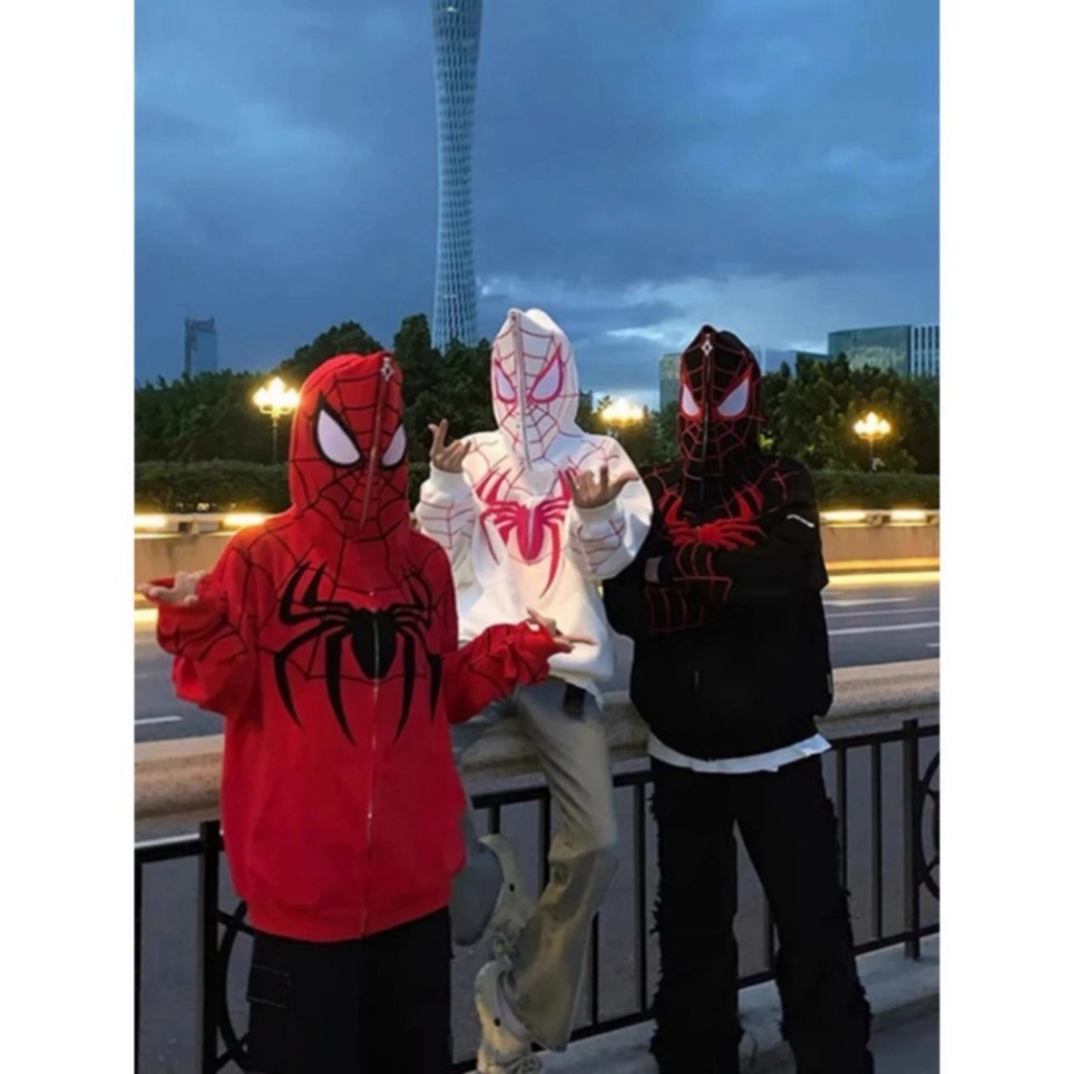 Áo siêu nhân nhện nam nữ mặc đôi 3&D siêu hot năm 2023 chất nỉ dày dặn siêu ấm thời trang trẻ cá tính