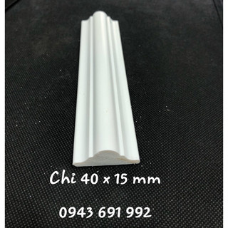 Chỉ nhựa Ps composite màu trắng bản rộng 4cm hoàn thiện bề mặt