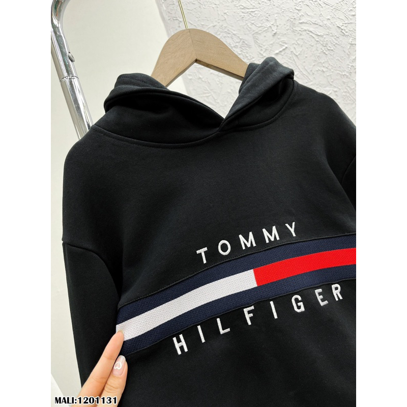 Áo Hoodie Có Mũ Tommy Áo Nỉ Nam Nữ Dáng Rộng Dài Phom Chuẩn #Hot #2023