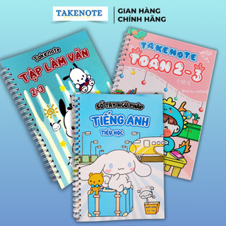  Sổ Tay Takenote Lớp 2 - 3 Các Môn Toán, Tiếng Anh, Tập Làm Văn - Sổ Tay Kiến Thức Giúp Học Giỏi Lớp 2 & 3