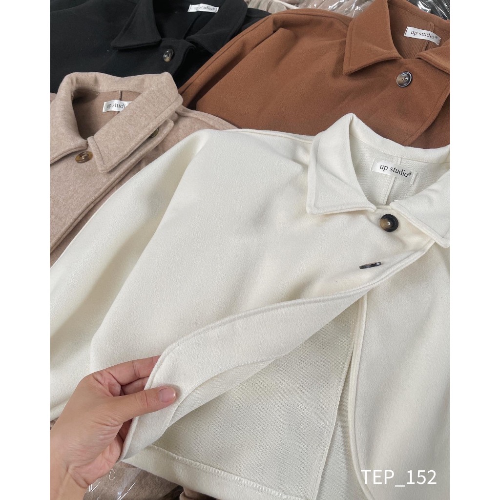 Áo dạ ép croptop đan chéo tiểu thư sang chảnh Maia Aodacrt152 P0K16