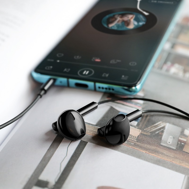 ⚡Mới⚡TAI NGHE ÂM THANH HAY HOCO M64 NHÉT TAI DÂY CÓ Mic Thoại JACK 3.5mm cho Điện Thoại IP Android,  bảo hành 1 Năm