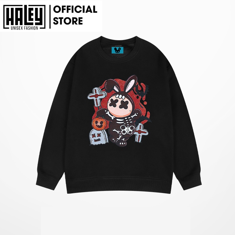 Áo Sweater Unisex HALEY HD437 Nam Nữ Dài Tay Form Rộng Phong Cách Trẻ Trung Chất Vải Nỉ Bông Ấm Áp Mềm Mịn