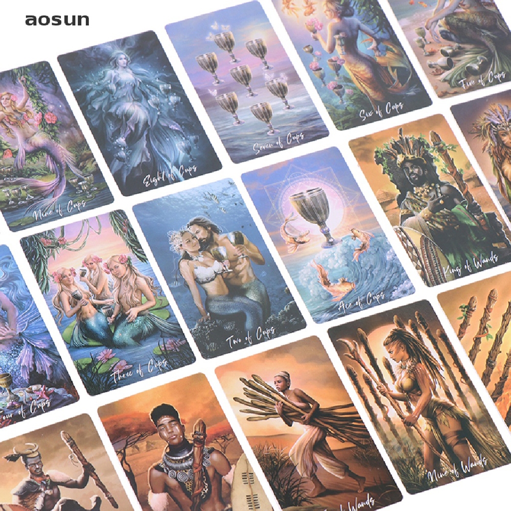 Bộ bài The Elemental Wisdom Tarot 78 lá bài tặng đá thanh tẩy C241