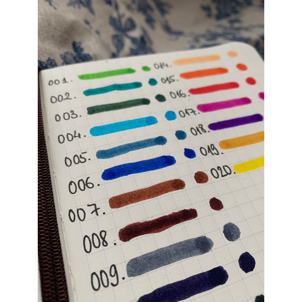 Mực bút máy không cặn, không cacbon Toyohashi hũ 15ml