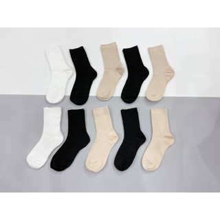 SET 10 ĐÔI TẤT NỮ LEN HÀN 3 MÀU-A962