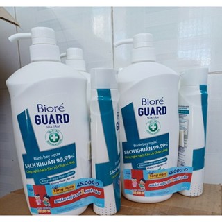 Sữa tắm Biore Guard kháng khuẩn mát lạnh 800g thích hợp cho cả nhà