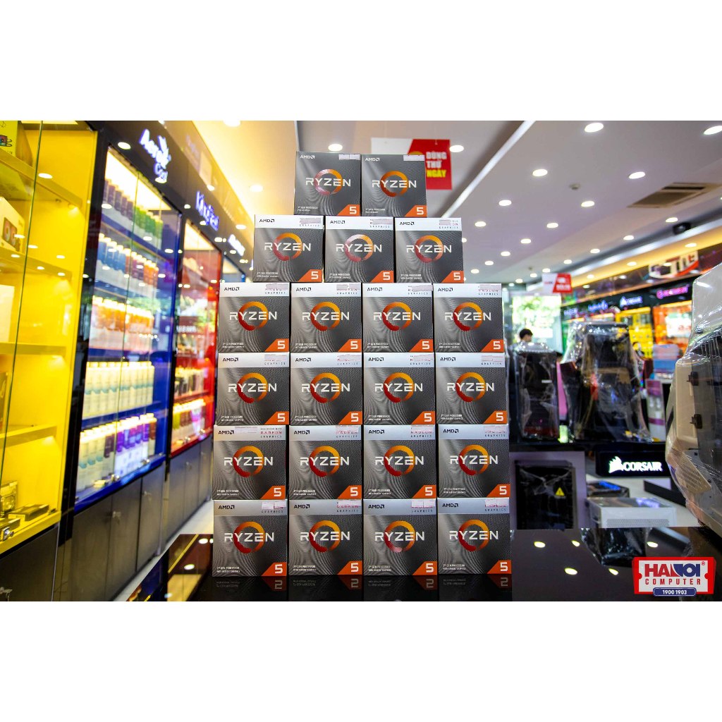 CPU AMD RYZEN 5 3400G cũ bóc máy 97%
