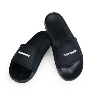 [TẶNG VỚ] Dép Quai Ngang Unisex Nam Nữ DATINNOS Thời Trang,Trẻ Trung, Đế PU Ba Màu Đen Xám Kem- DT09