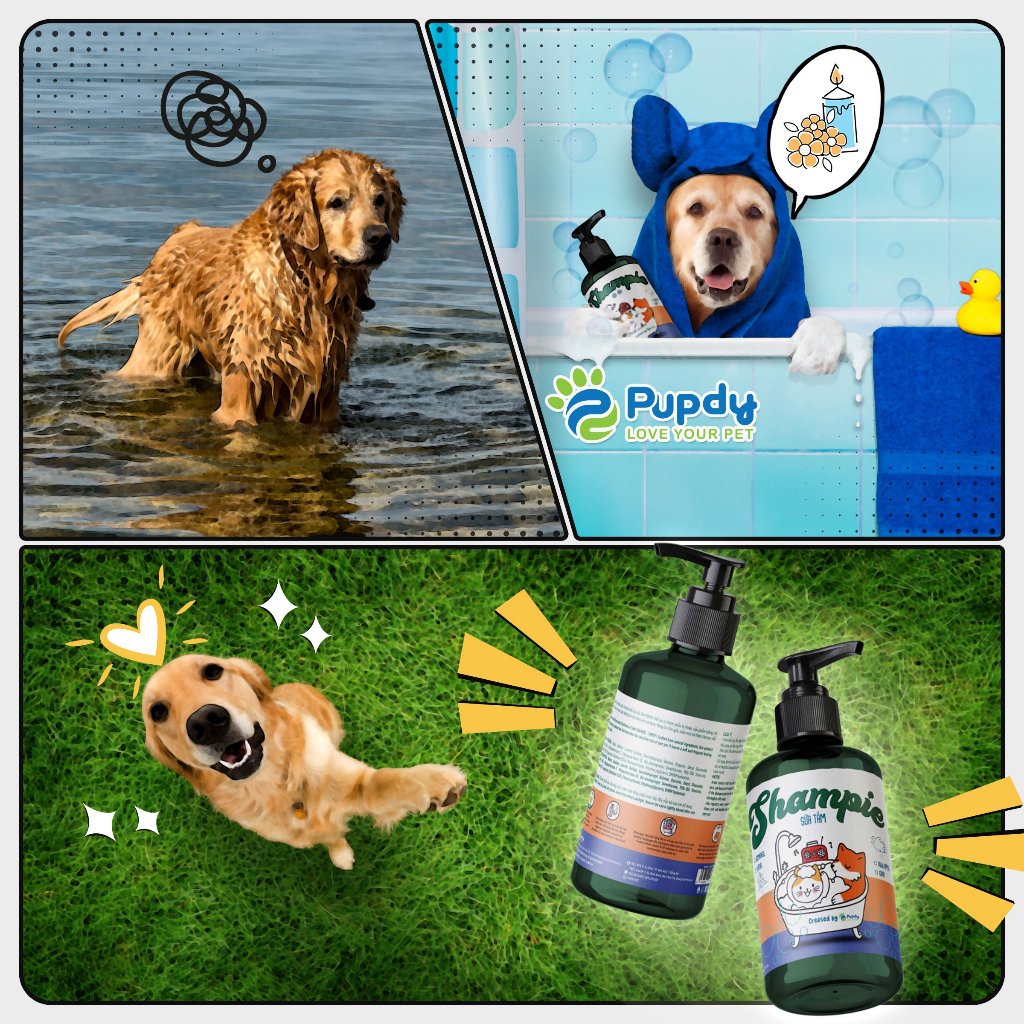 Sữa Tắm Thú Cưng Cao Cấp Shampie - Pupdy chính hãng