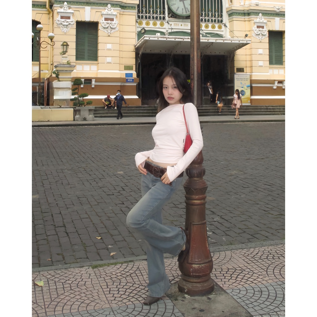 Áo Tay Dài Nữ Trơn PRADIES - Flexible Long Sleeve Tops