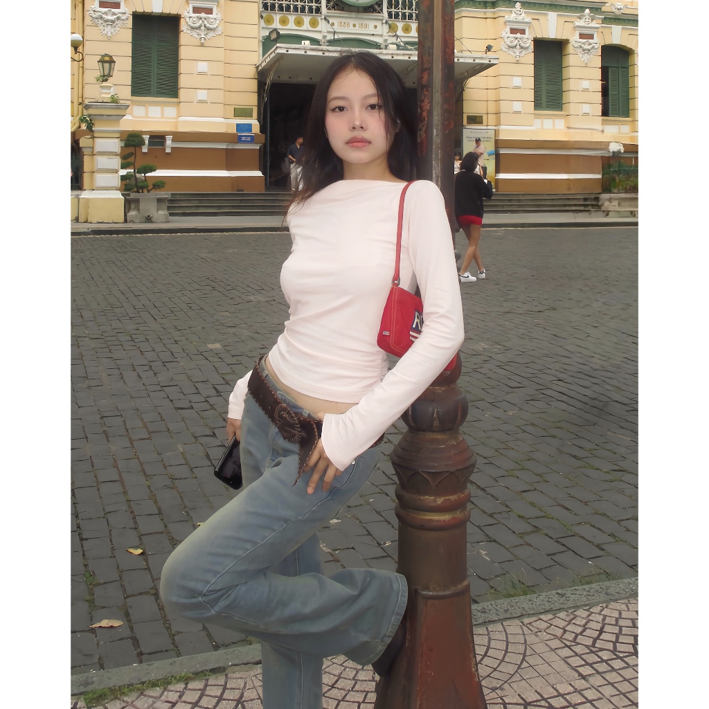 Áo Tay Dài Nữ Trơn PRADIES - Flexible Long Sleeve Tops