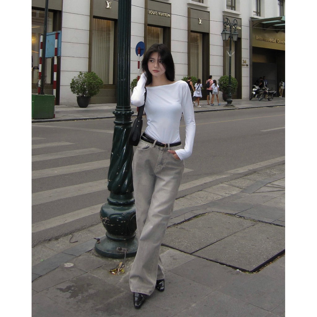 Áo Tay Dài Nữ Trơn PRADIES - Flexible Long Sleeve Tops