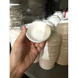 Chén chấm, dĩa chấm sứ trắng ( chén, dĩa đựng gia vị)