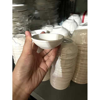 Chén chấm, dĩa chấm sứ trắng ( chén, dĩa đựng gia vị)