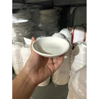 Chén chấm, dĩa chấm sứ trắng ( chén, dĩa đựng gia vị)