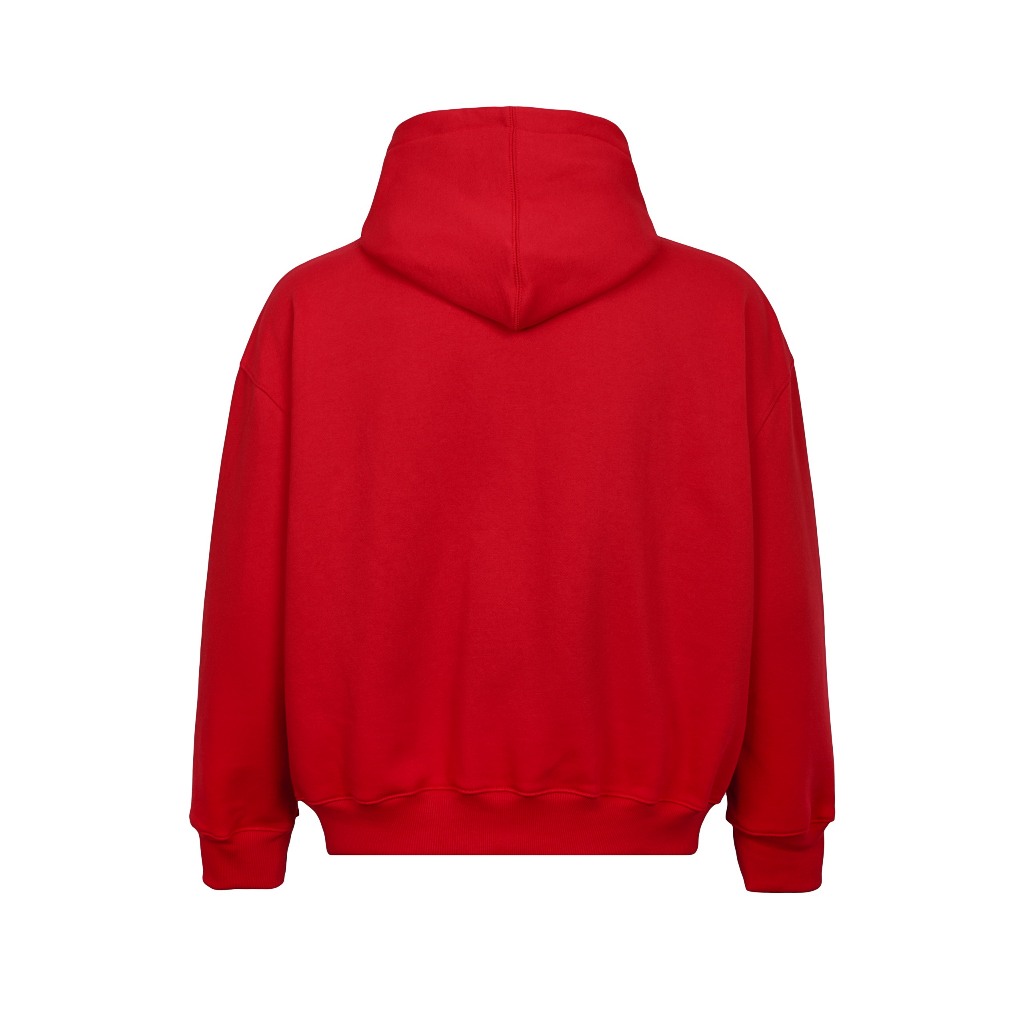 Áo khoác nỉ HOODIE RED BOXY - in nổi 3D  - chính hãng THBBRAND
