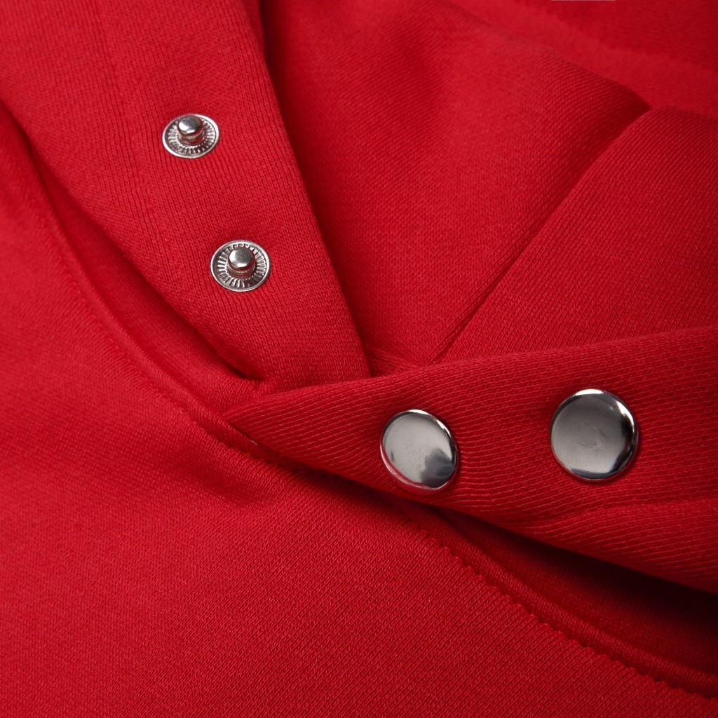 Áo khoác nỉ HOODIE RED BOXY - in nổi 3D  - chính hãng THBBRAND