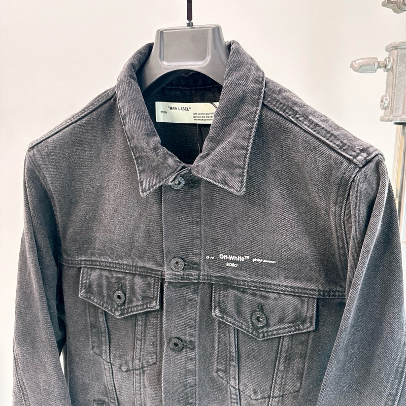 ⚡️ - Áo Khoác Off-White™ C/O Virgil Abloh Tape Arrows Denim Jean Jacket, Áo khoác bò OW