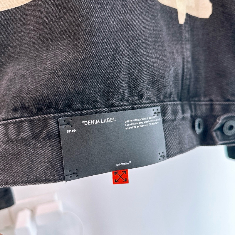 ⚡️ - Áo Khoác Off-White™ C/O Virgil Abloh Tape Arrows Denim Jean Jacket, Áo khoác bò OW