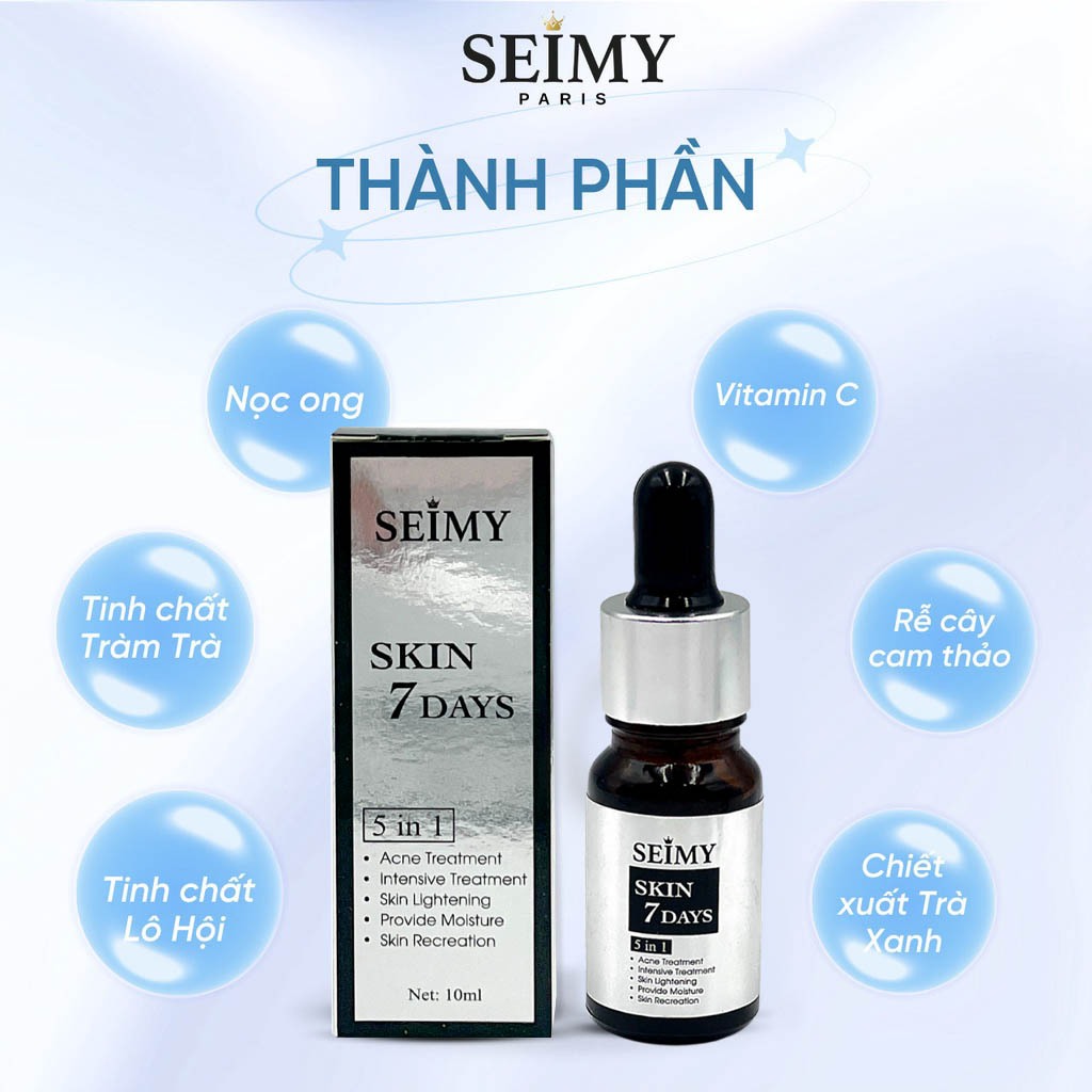 Serum giảm mụn Seimy - Skin 7 Days 10ml