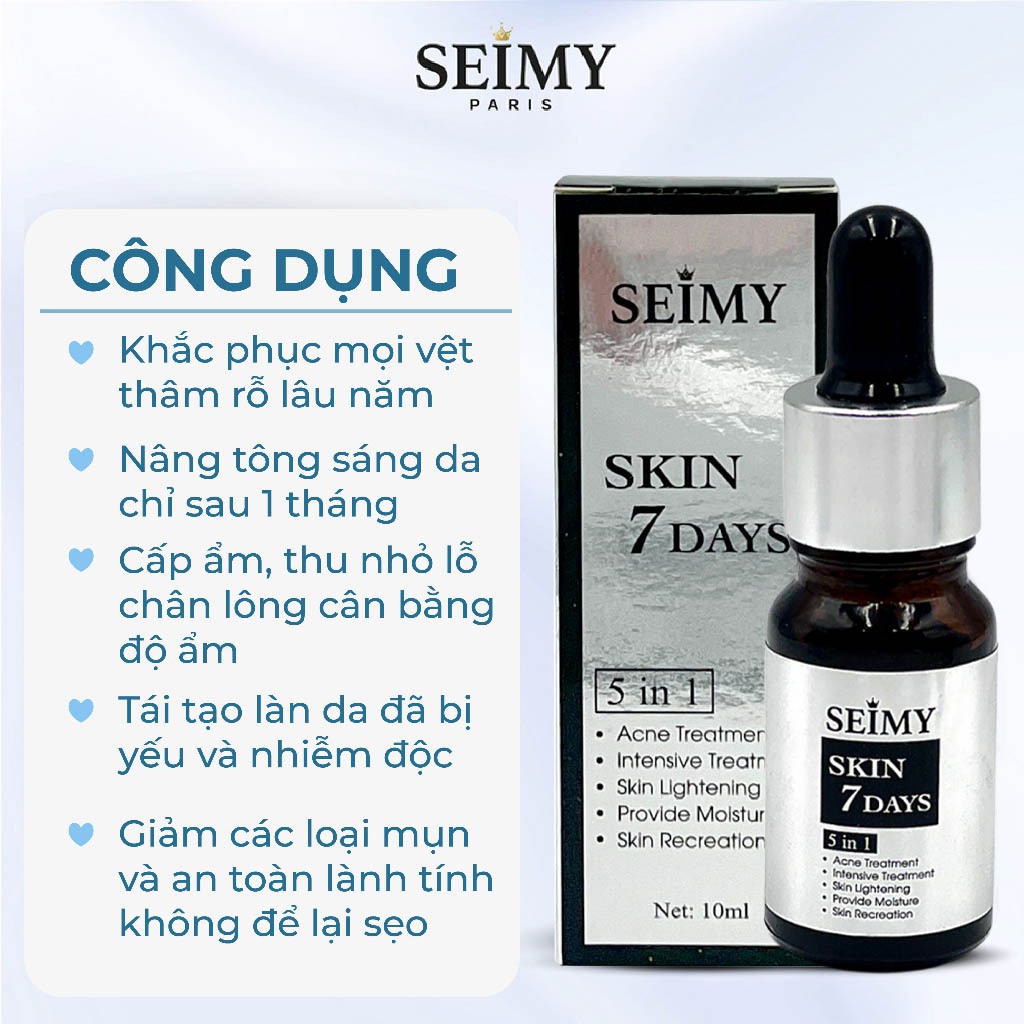 Serum giảm mụn Seimy - Skin 7 Days 10ml