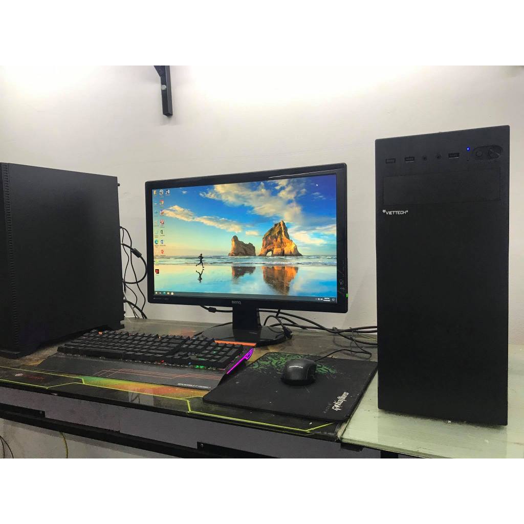 Bộ máy tính cây h81/ i3-4150/ ram 8G/ ổ ssd120+ 20inch chơi lol, fifa, cf,..