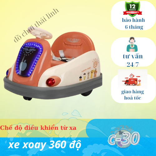 Xe xoay 360 độ hình QUẢ TÁO C-30 mẫu mới nhất 2023