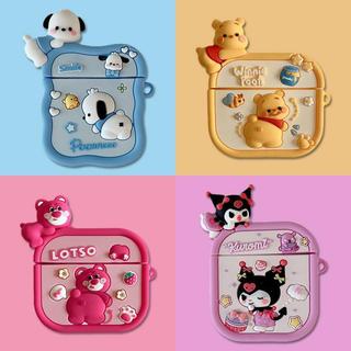 Case Airpods - Ốp Airpods 1/2/3 ( Pro ) - Gấu Pooh và những người bạn