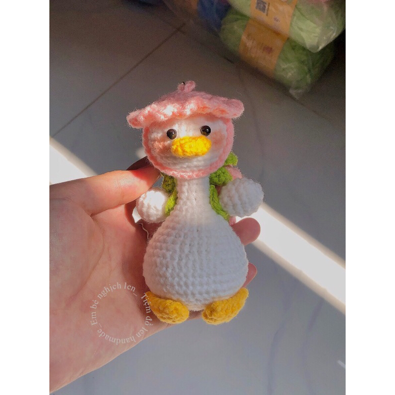 Móc khoá Vịt đeo cặp dễ thương cute
