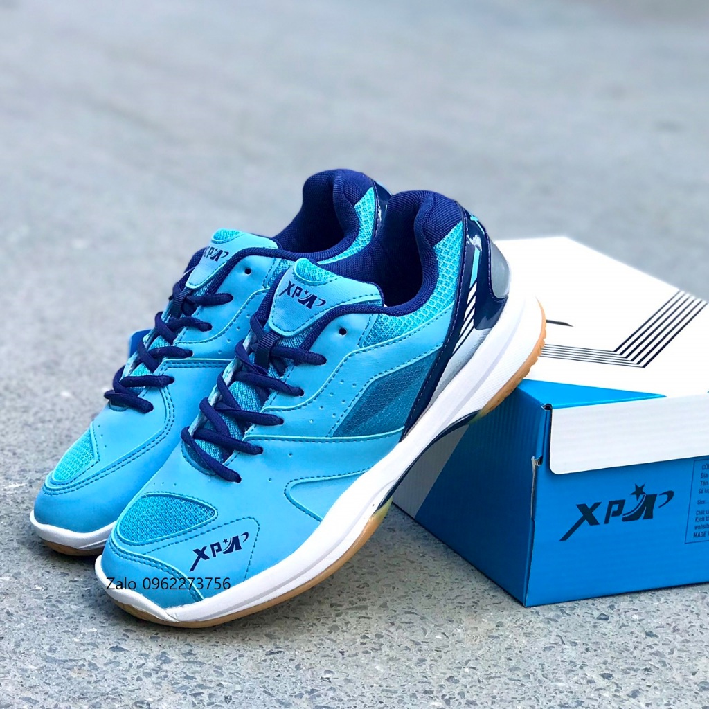 Giày thể thao đánh cầu lông, bóng chuyền, bóng bàn XP CL05 Xanh