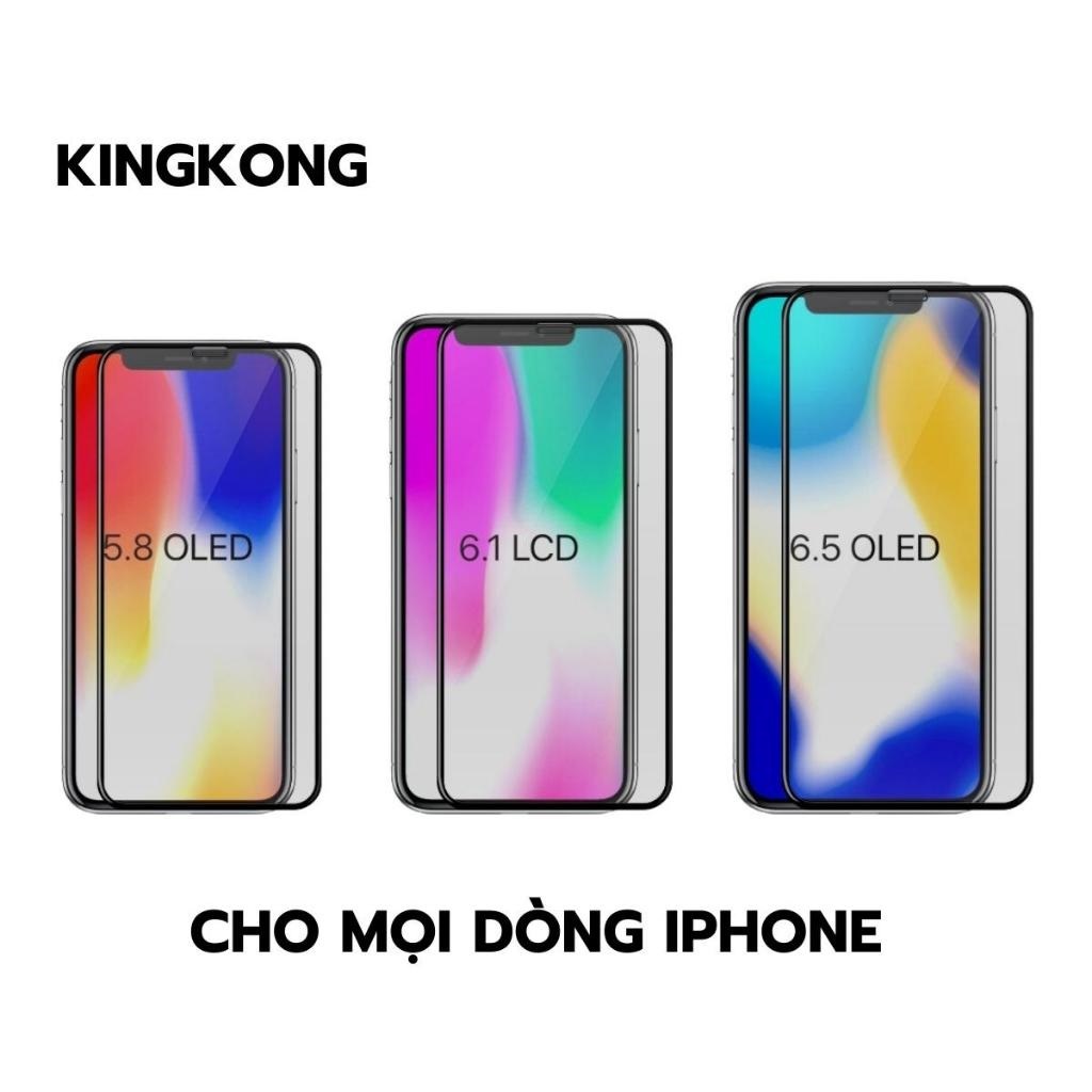 Kính Cường Lực KingKong cho IP Full Màn X/Xs/XsMax/11/11Pro/11ProMax/12ProMax/13/13ProMax/14/14Promax/15 _ Racadoy CLKK