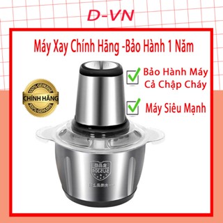 [ Bh 1 Năm ] Máy Xay Thịt - Cối xay thịt inox xay giò chả - Máy Xay Đa Năng Cối Inox 4 Lưỡi