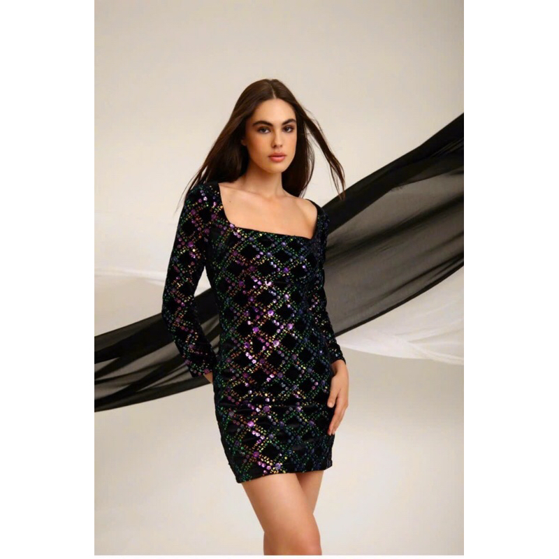 Đầm VNXK hiệu Donna Morgan hình thật Shop chụp