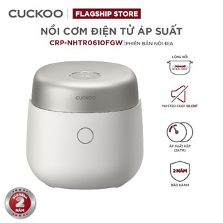 Nồi cơm điện áp suất kép cao tần Cuckoo 1.08L CRP-NHTR0610FGW Lòng nồi phủ men Xwall độc quyền- Bảo hành 2 năm