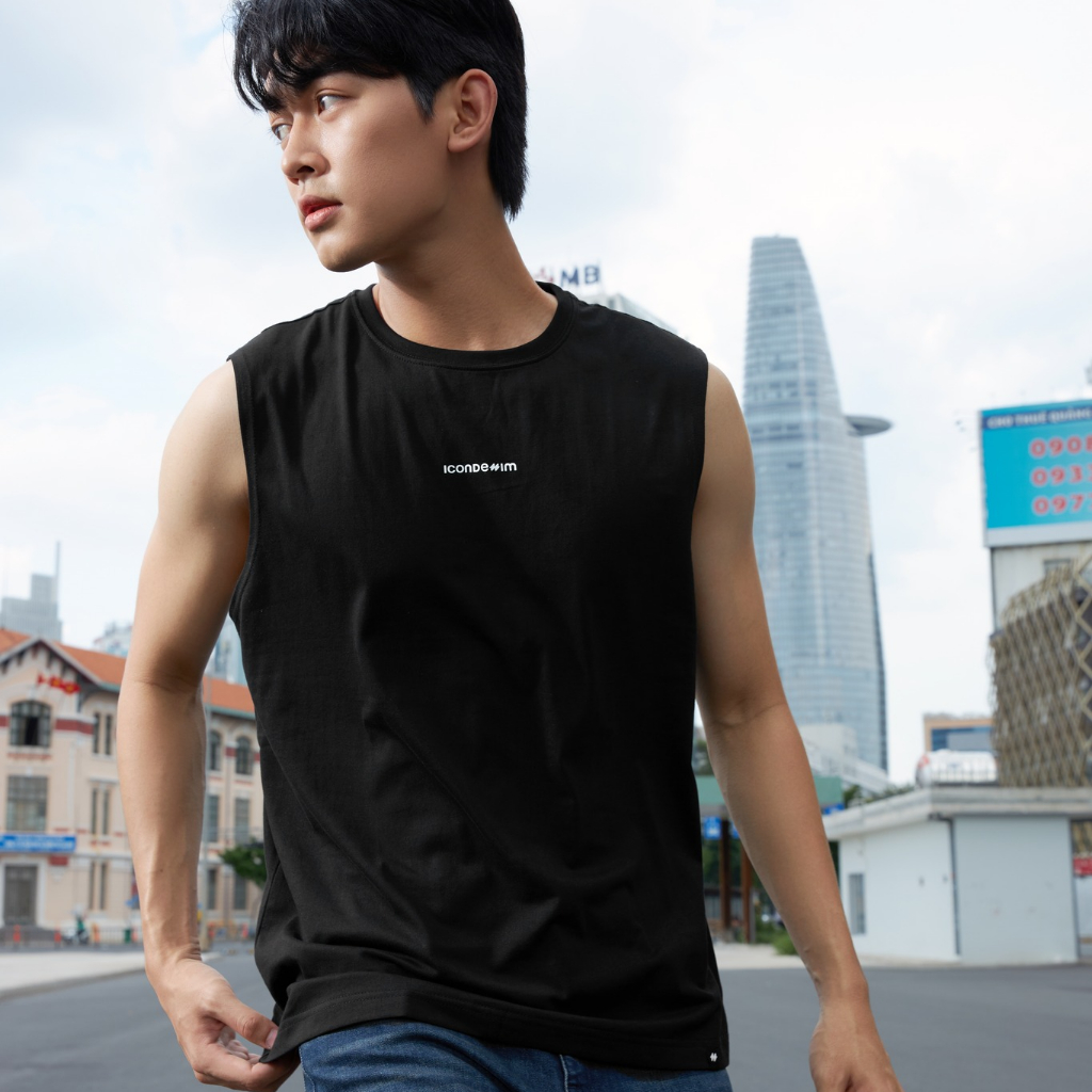 Áo ba lỗ nam Tanktop ICONDENIM Basic thể thao chất Cotton mềm mại mỏng nhẹ - TTID0010