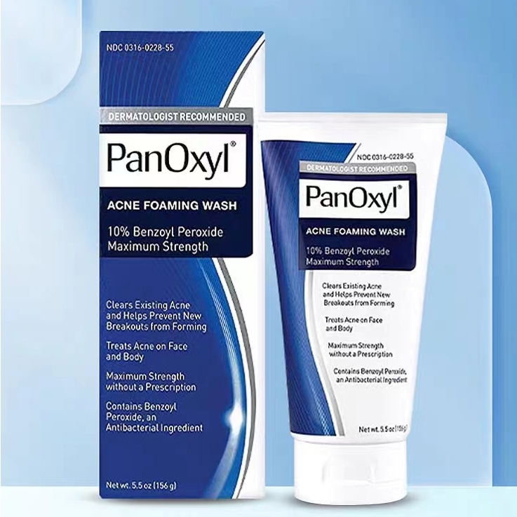 Sữa rửa mặt giảm mụn Panoxyl Creamy Acne Wash 4% - Foaming Acne Wash 10% Benzoyl Peroxide