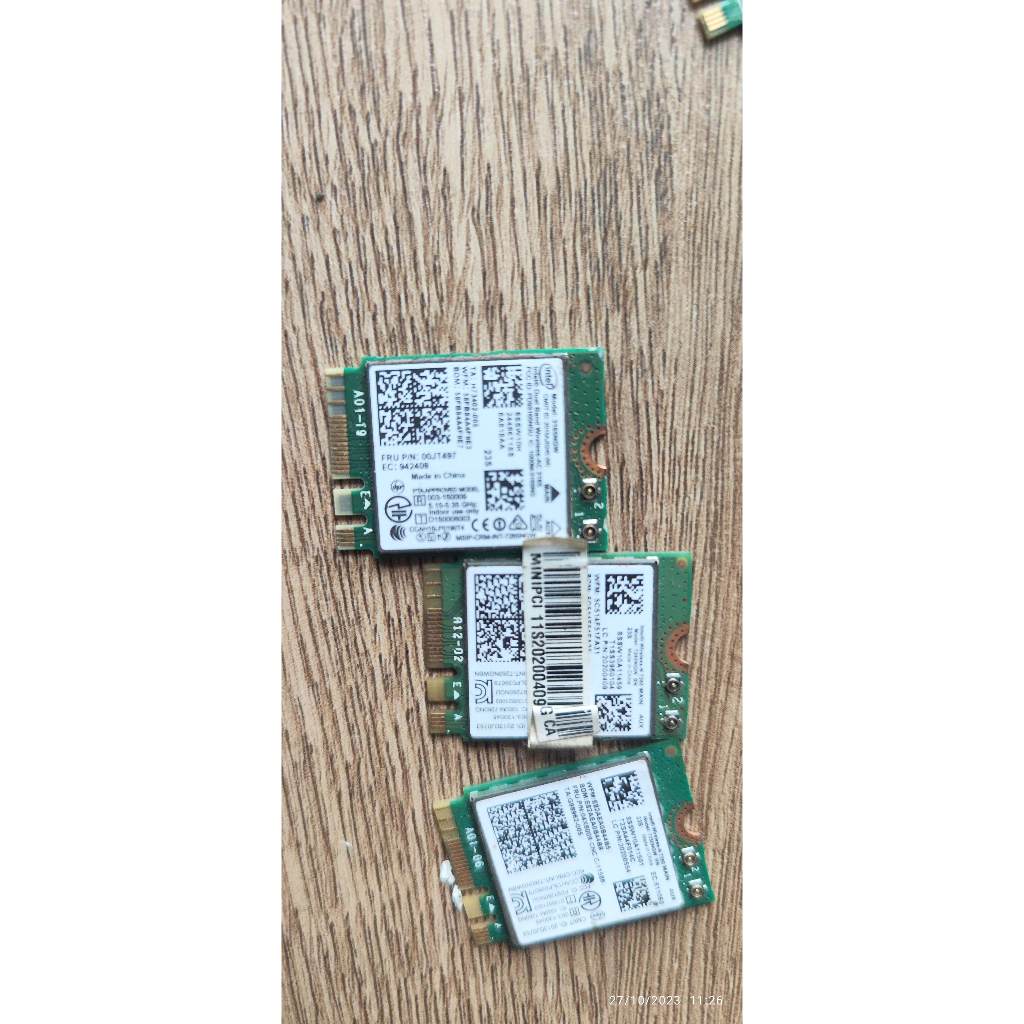 Card thu sóng wifi laptop Intel Dual Band Wireless AC 7260