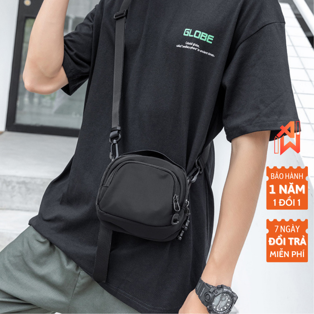 Túi đeo chéo nam vải Oxford chống nước chống mài mòn có thể làm túi xách hoặc cluth cầm tay ARTW ART044