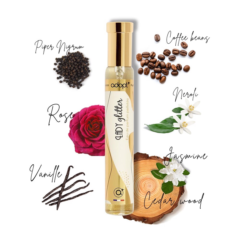 Nước hoa nữ ADOPT Lady Gliter ánh nhũ EDP 30ML lưu hương lâu Sang Trọng Cuốn Hút Hấp Dẫn