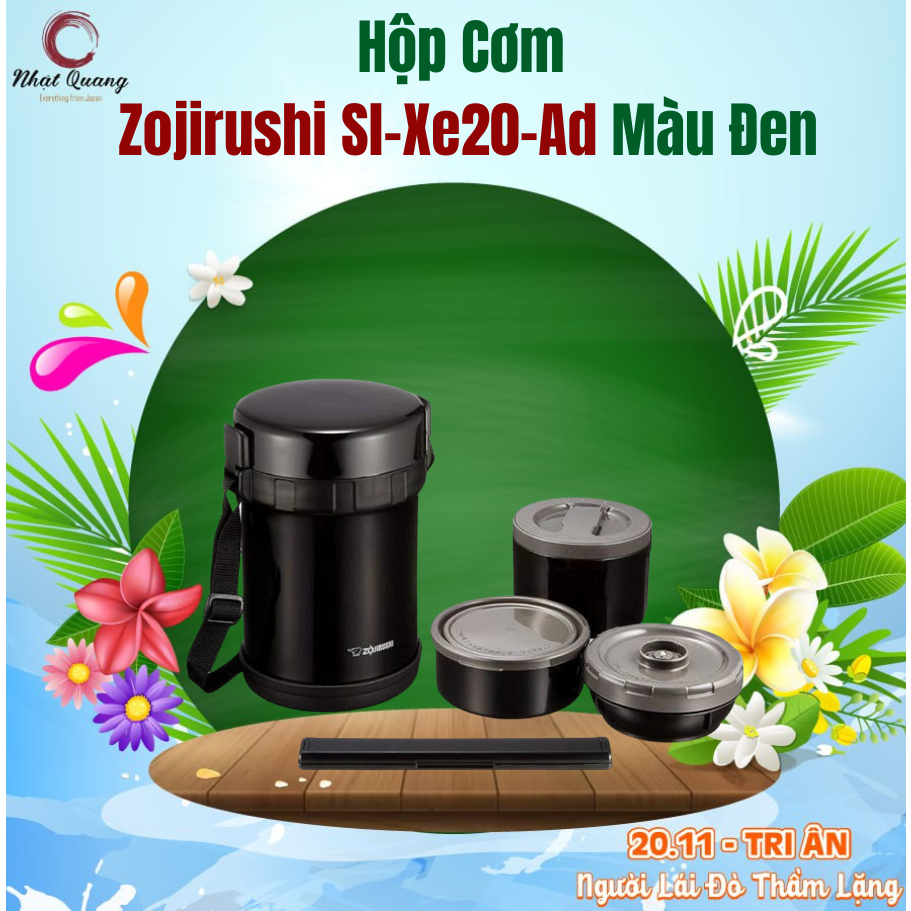 Hộp Cơm Zojirushi Sl-Xe20-Ad Màu Đen