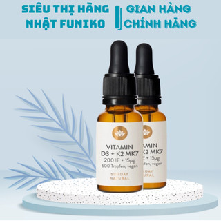 Vitamin D3 K2 Mk7 Sunday Natural 20ml Đức dùng cho bé từ sơ sinh date mới