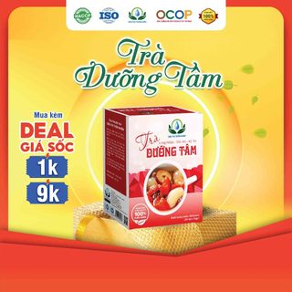 Hộp 30 Túi Trà Mix 3 Vị Long Nhãn, Kỷ Tử, Táo Đỏ, Giúp An Thần Ngủ Ngon Trà Dưỡng Tâm - Siêu Thị Thiên Nhiên